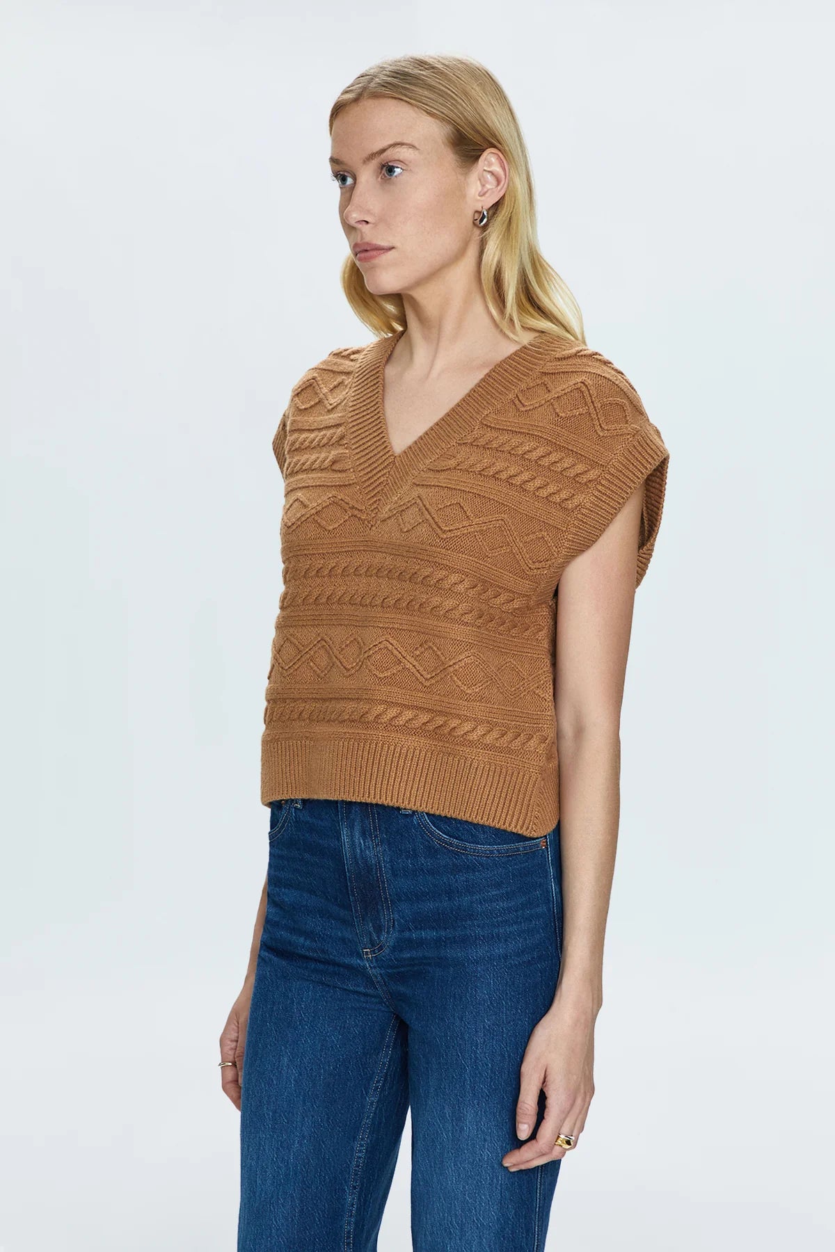 Pistola Marta Sweater Vest - Caramel