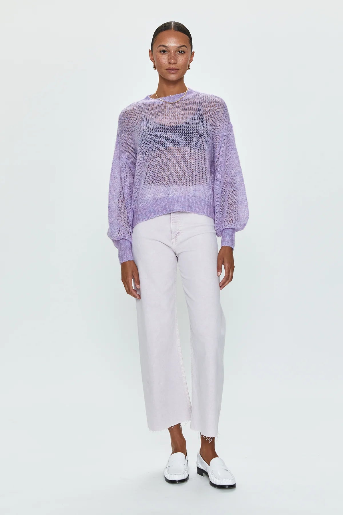 Pistola Penny Crop Jeans - Lavender Haze