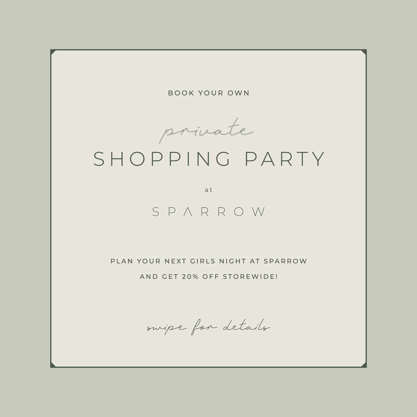 Private Shopping Party