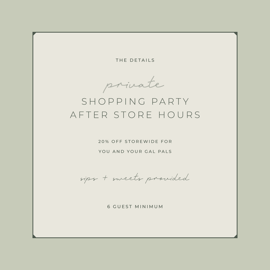 Private Shopping Party