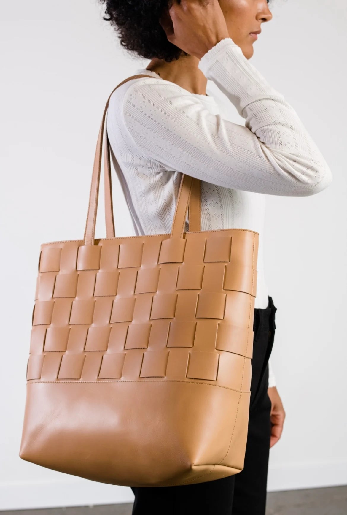 ABLE Mamuye Woven Tote - Mojave - SPARROW