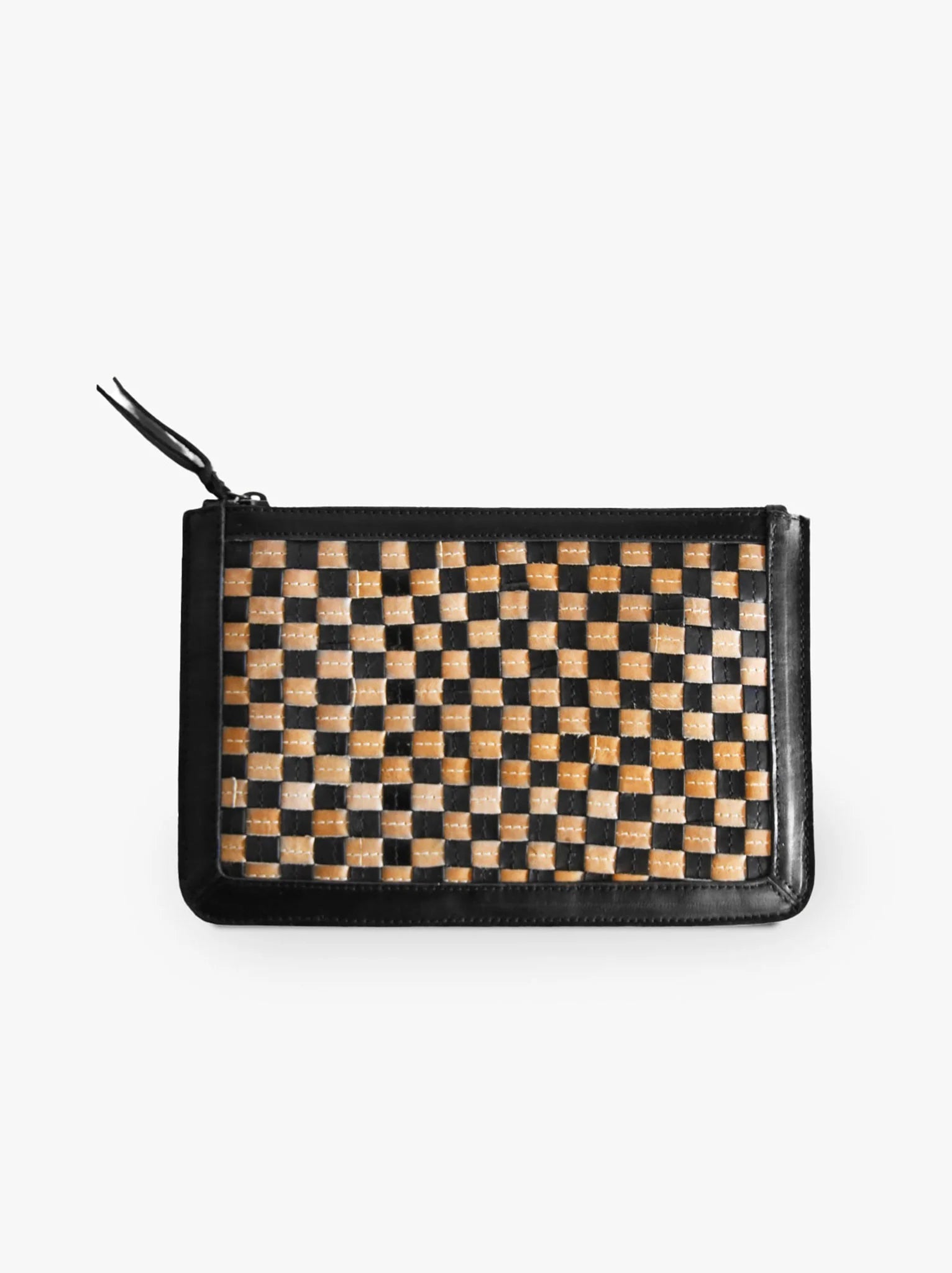 ABLE Nesmia Basketweave Clutch - SPARROW