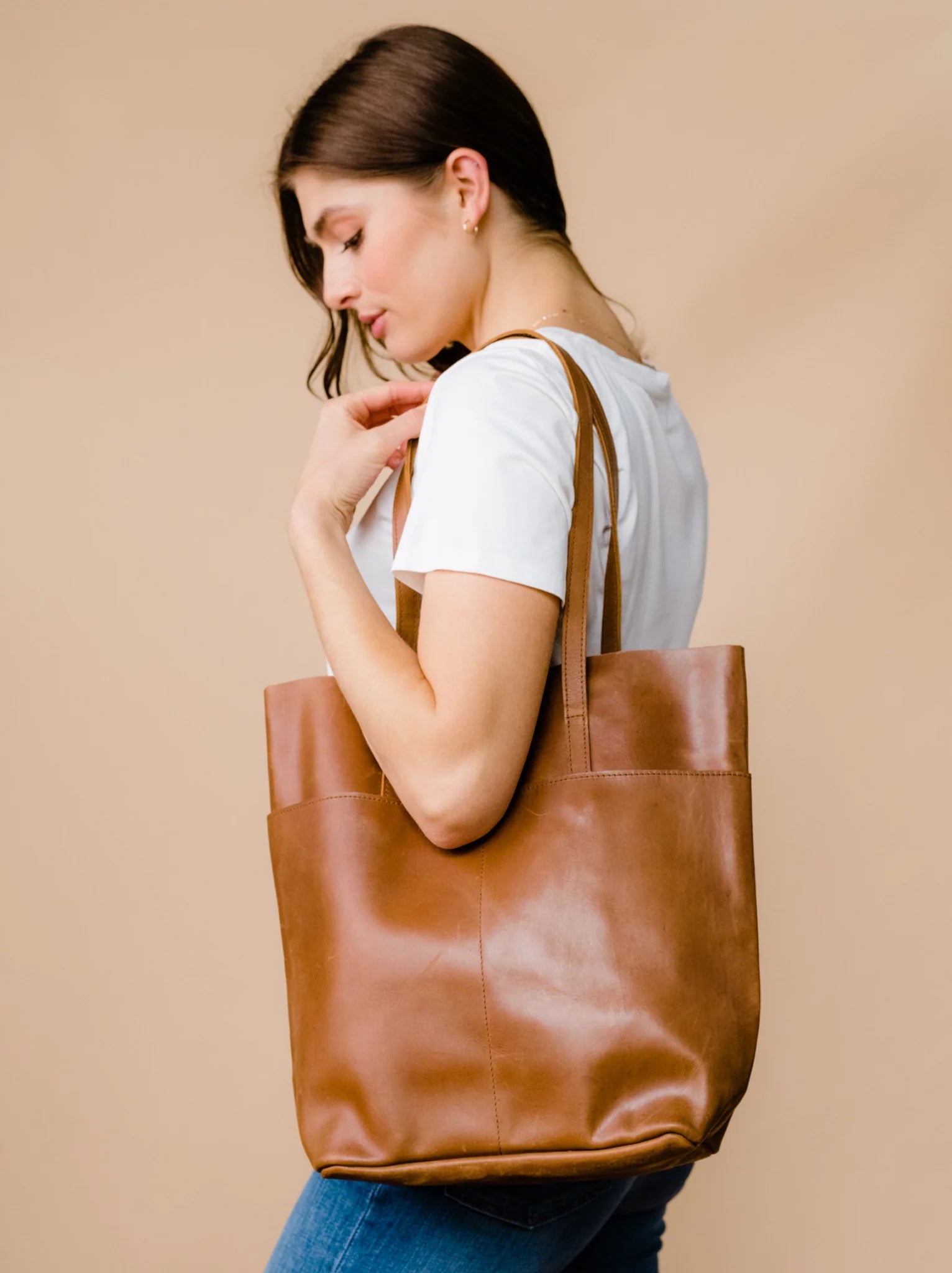 ABLE Selam Magazine Tote - Whiskey - SPARROW