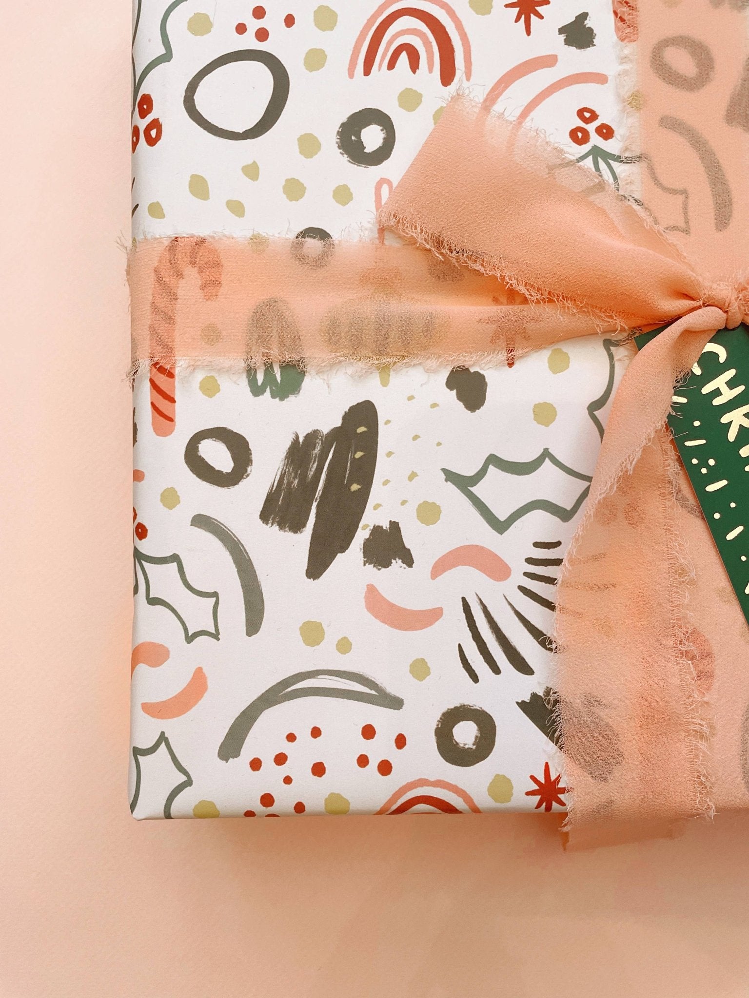 Abstract Wrapping Paper - 3 Sheet Roll - SPARROW