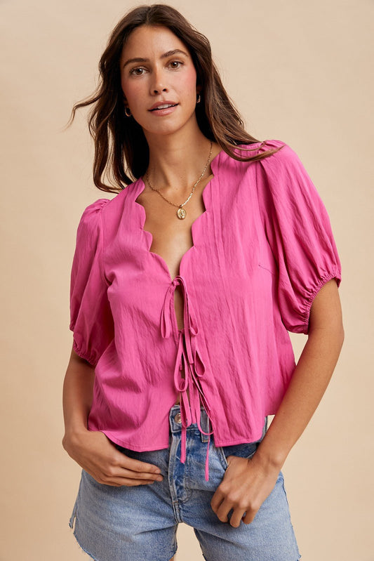 Addie Tie Top - SPARROW