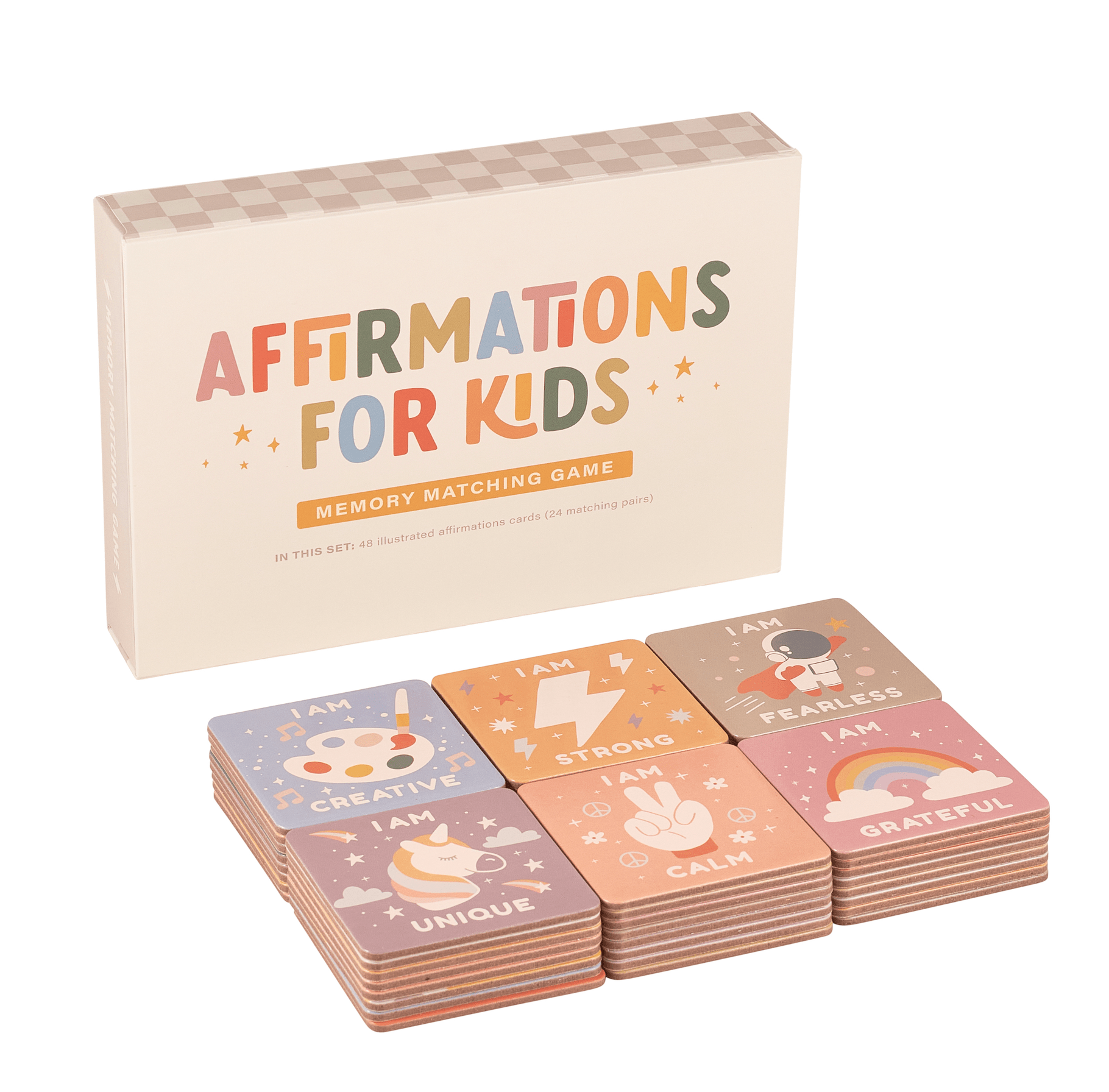 Affirmations for Kids Memory Matching Game - SPARROW