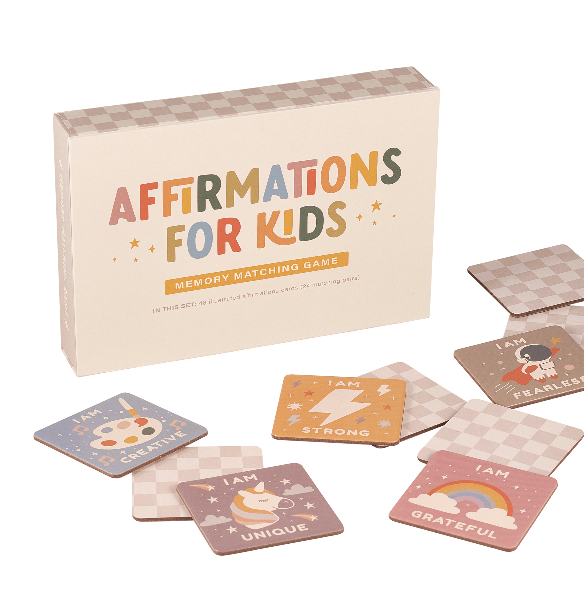 Affirmations for Kids Memory Matching Game - SPARROW