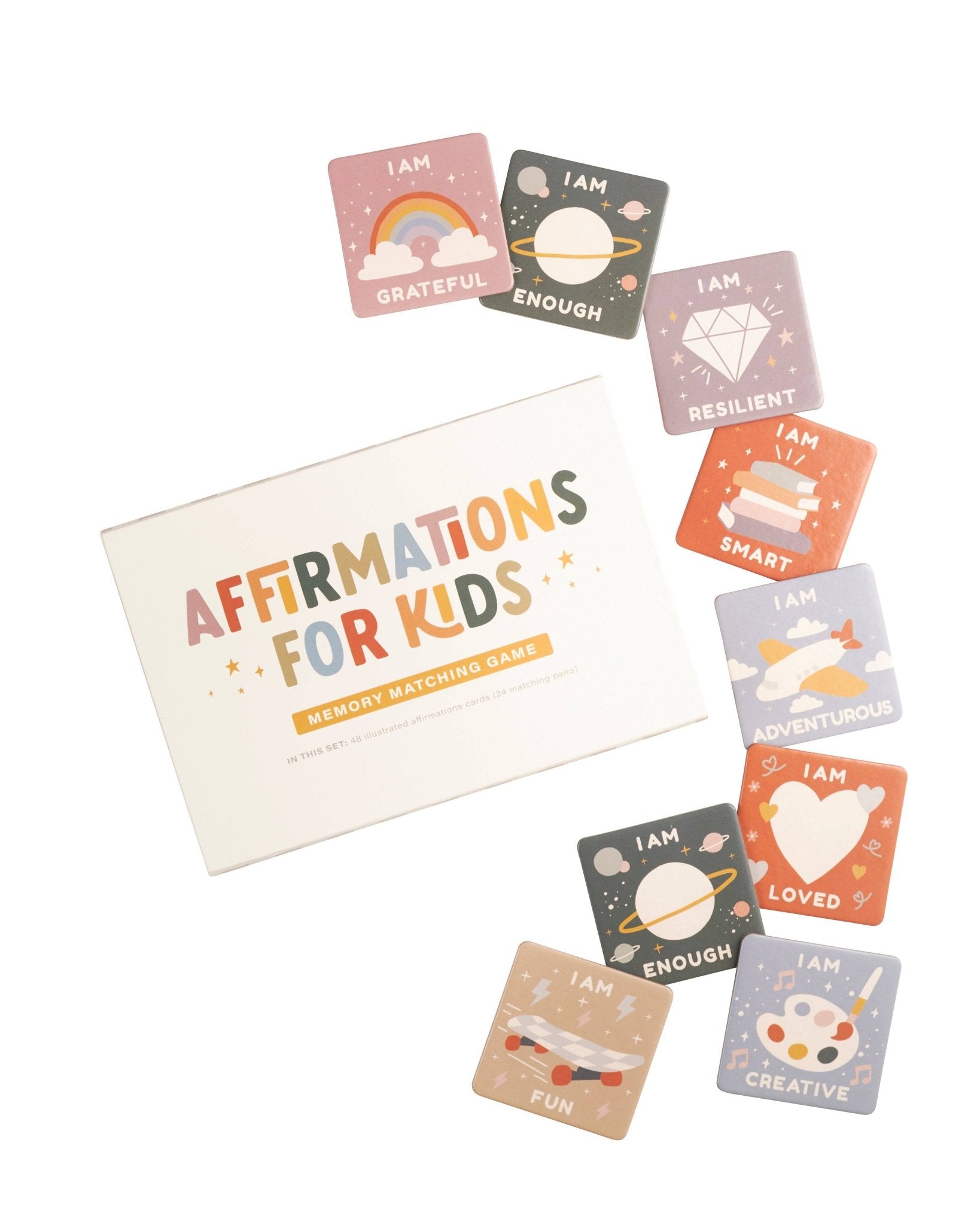Affirmations for Kids Memory Matching Game - SPARROW