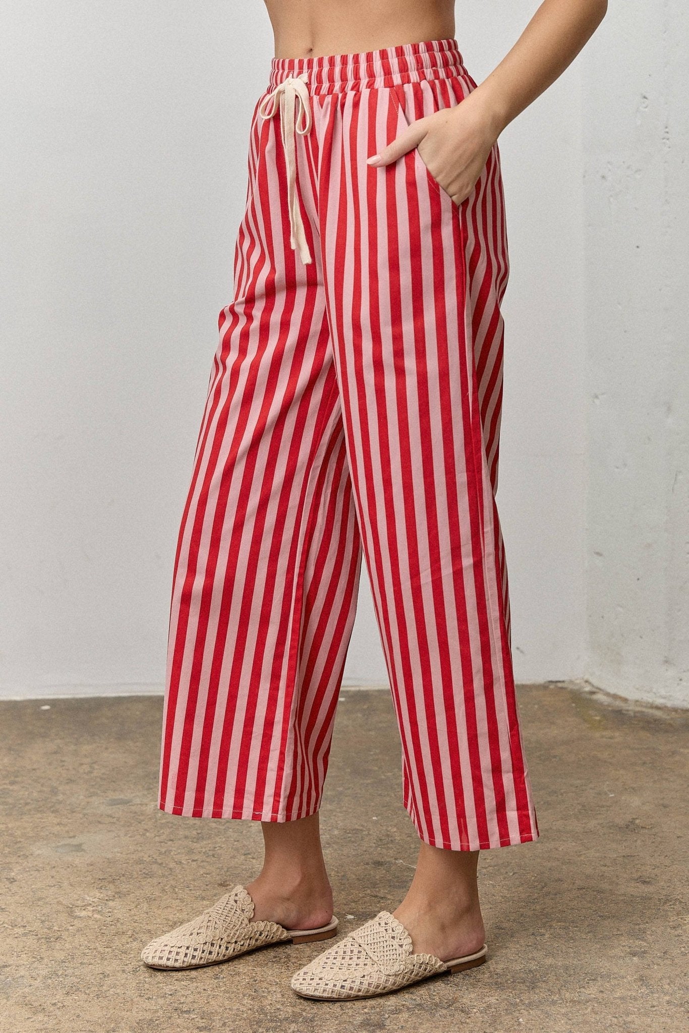 Alex Pants - Pink/Red - SPARROW