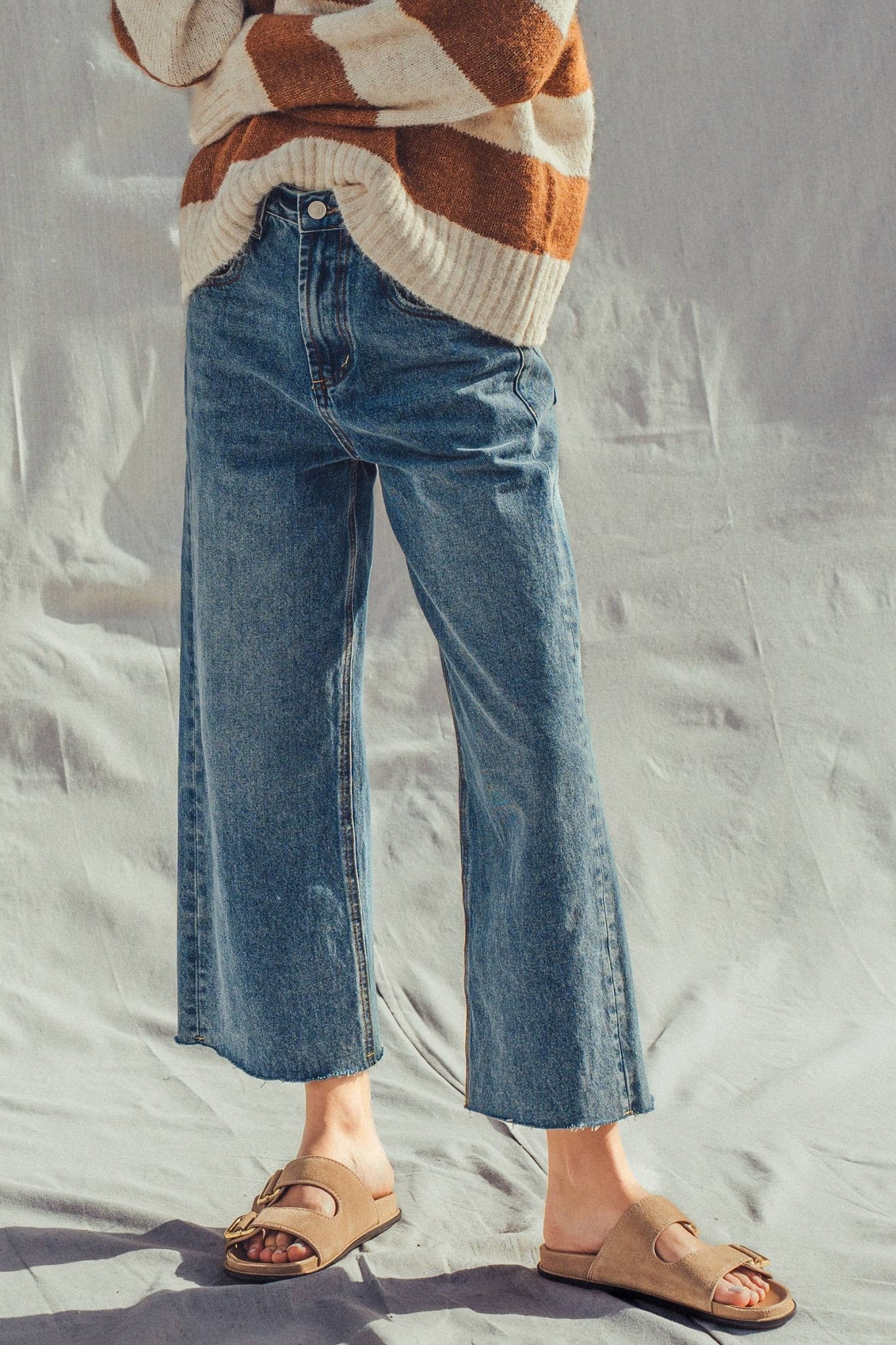 Alicia Wide Leg Jeans - SPARROW