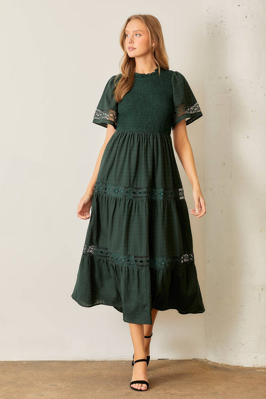 Ally Maxi Dress - Hunter Green - SPARROW