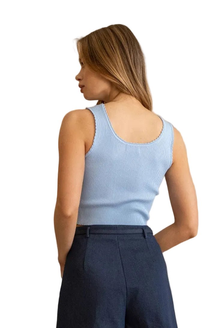 Alora Tank - Blue - SPARROW