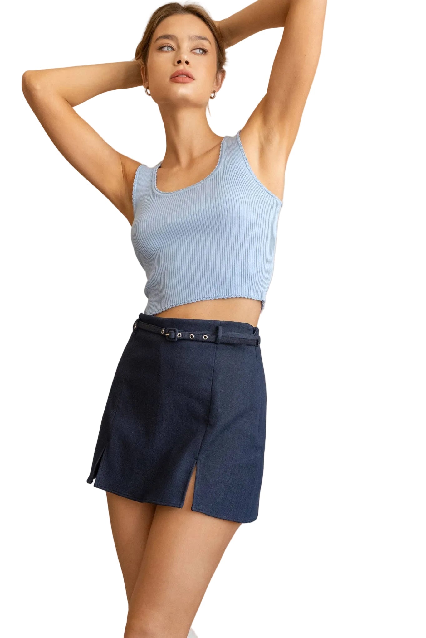 Alora Tank - Blue - SPARROW