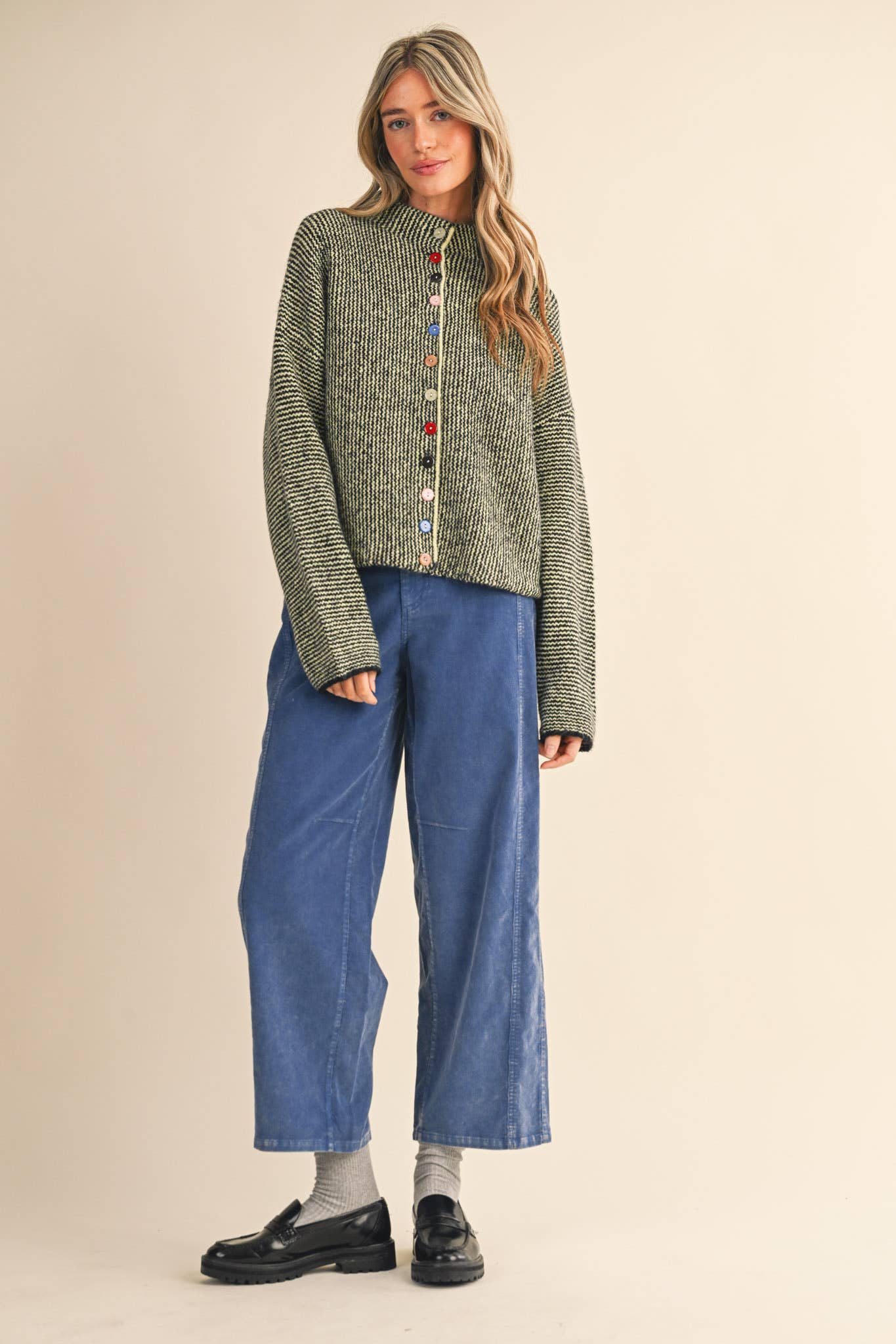 Alyssa Cardigan - Green - SPARROW