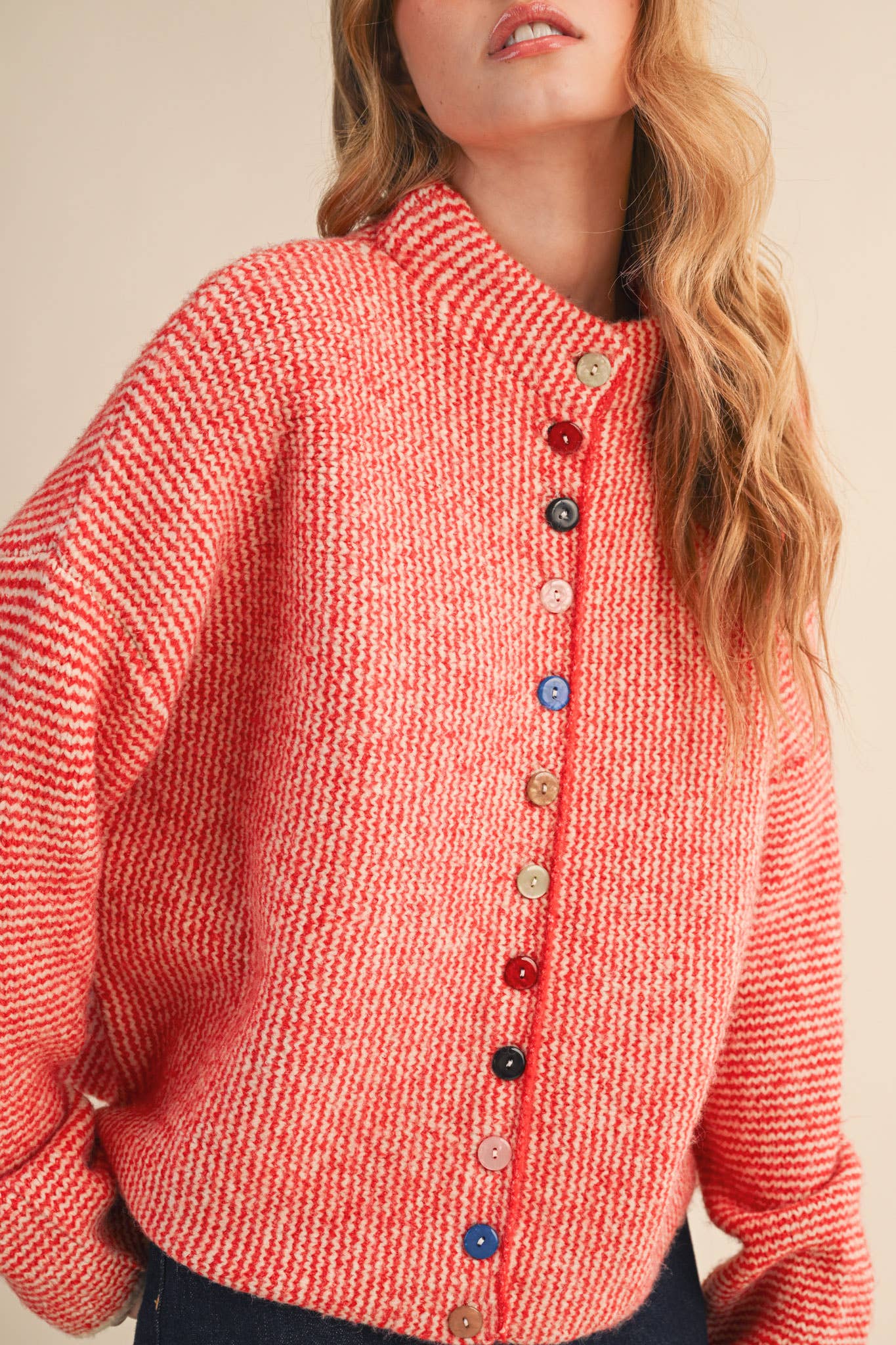 Alyssa Cardigan - Red - SPARROW