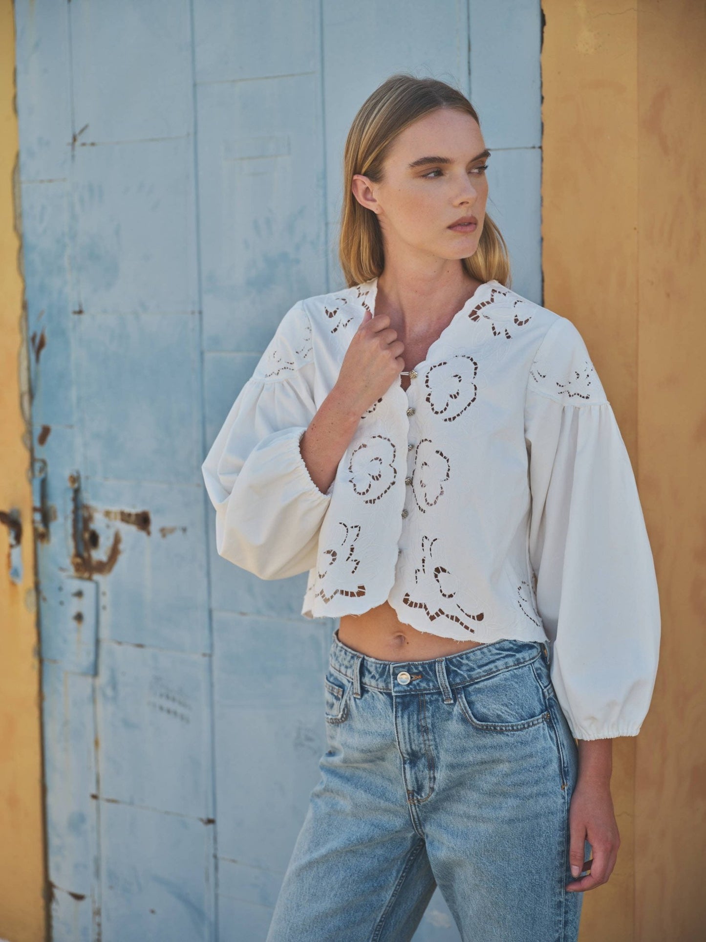 Alyssa Top - White - SPARROW