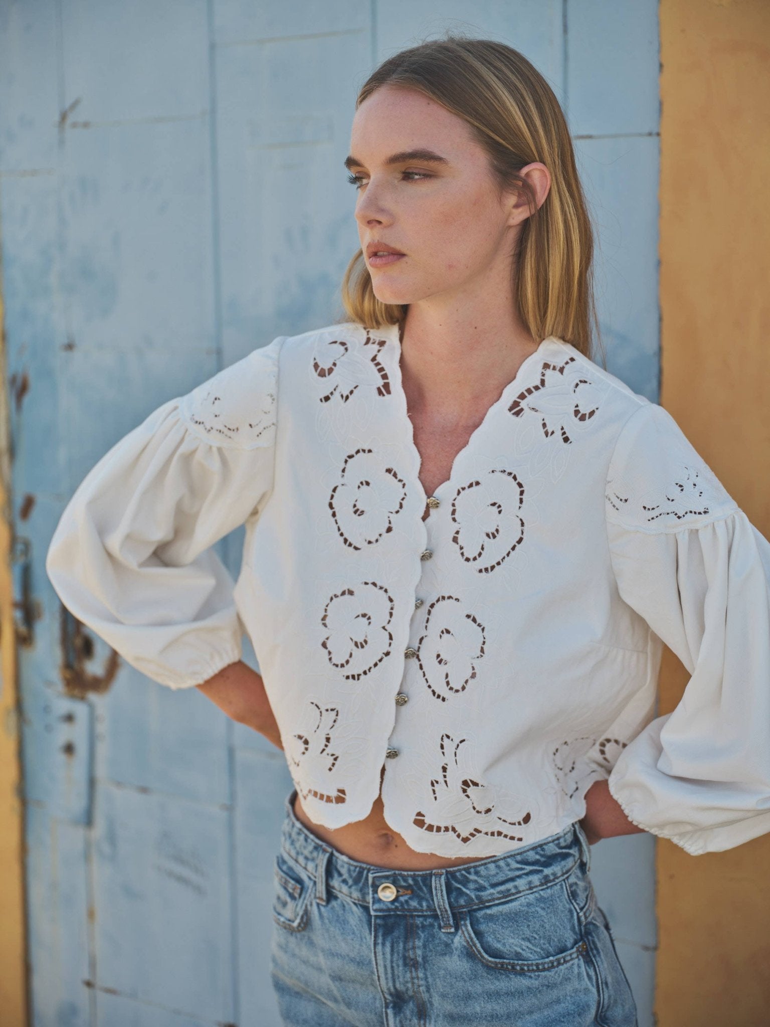 Alyssa Top - White - SPARROW