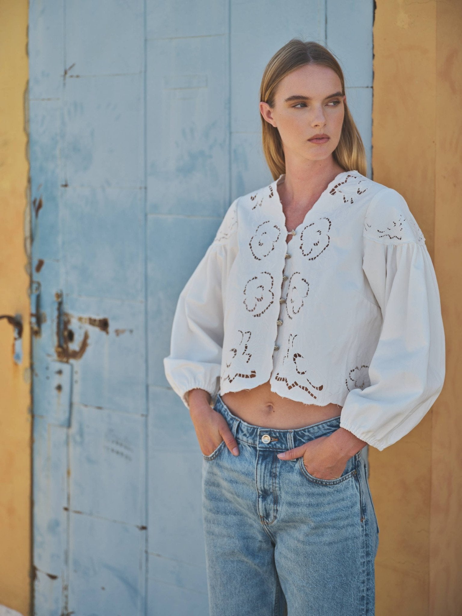 Alyssa Top - White - SPARROW