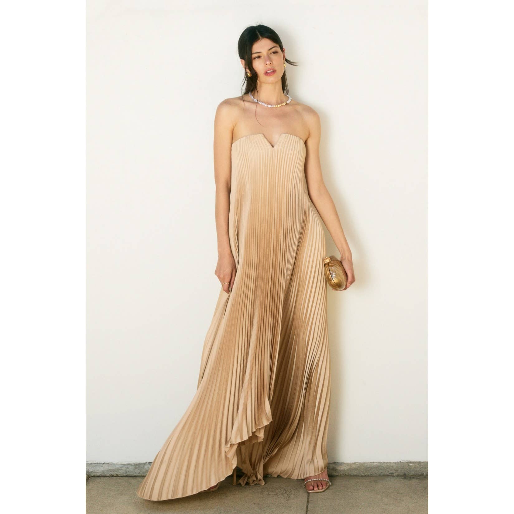 Amara Maxi Dress - Oyster - SPARROW