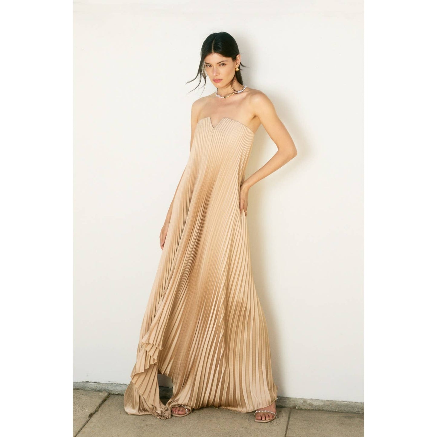 Amara Maxi Dress - Oyster - SPARROW