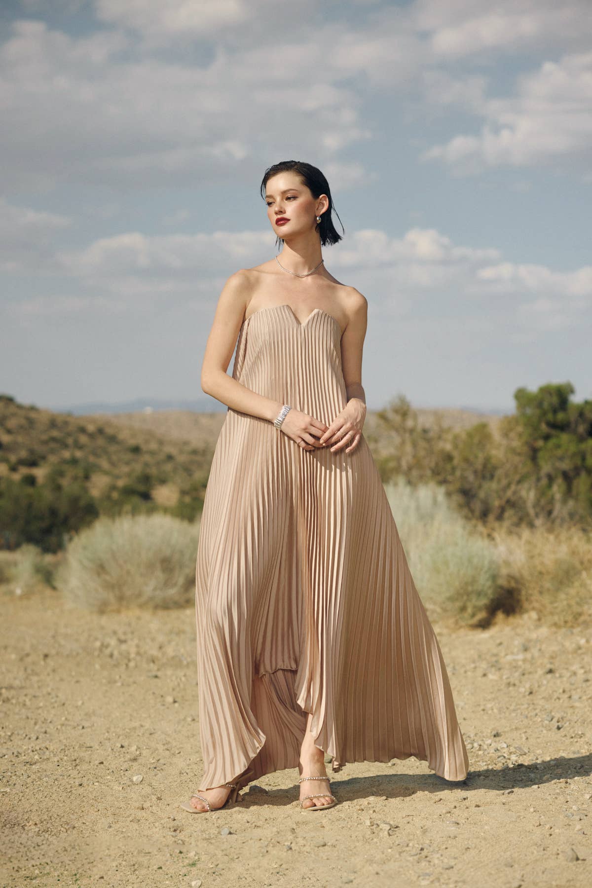 Amara Maxi Dress - Oyster - SPARROW