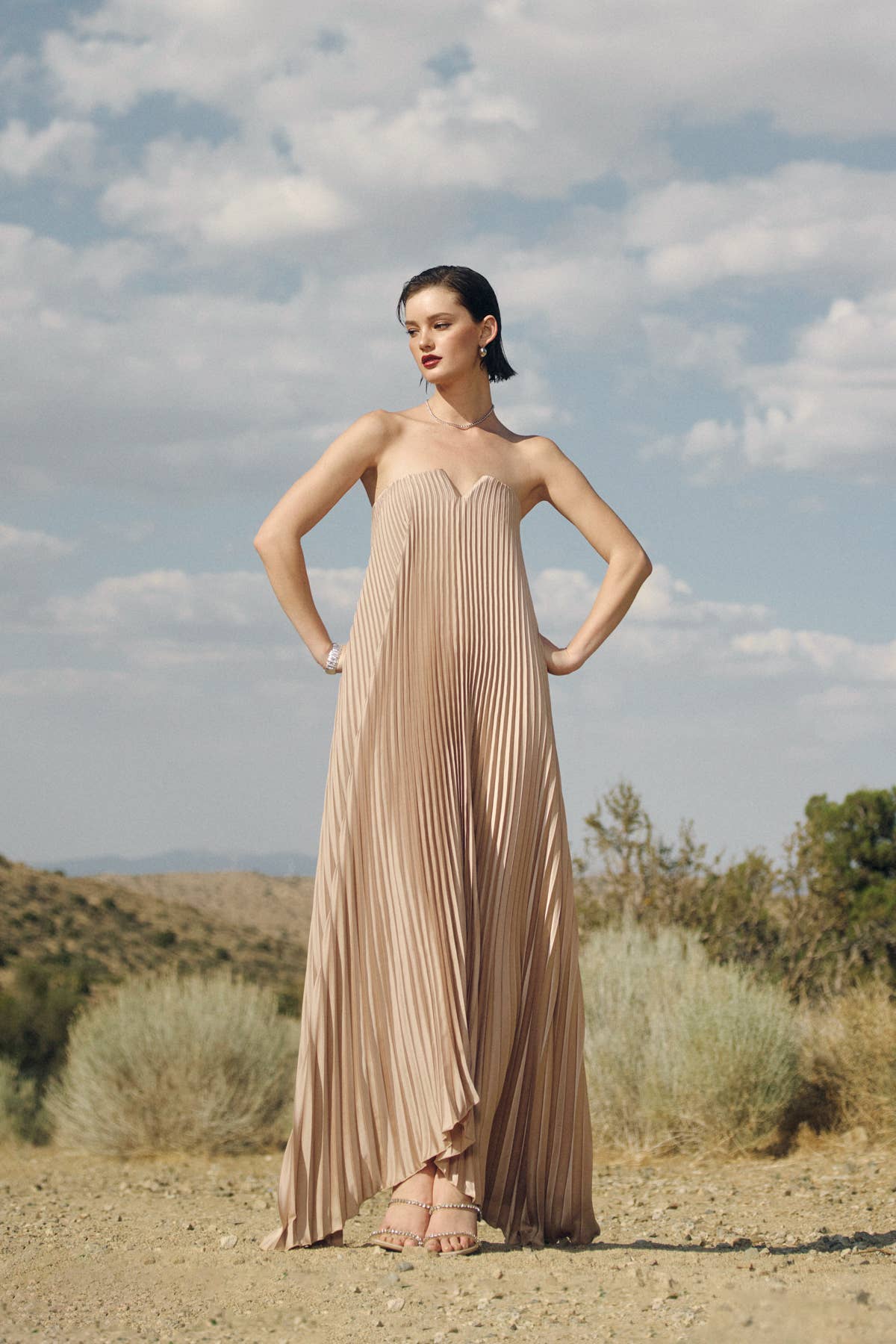 Amara Maxi Dress - Oyster - SPARROW