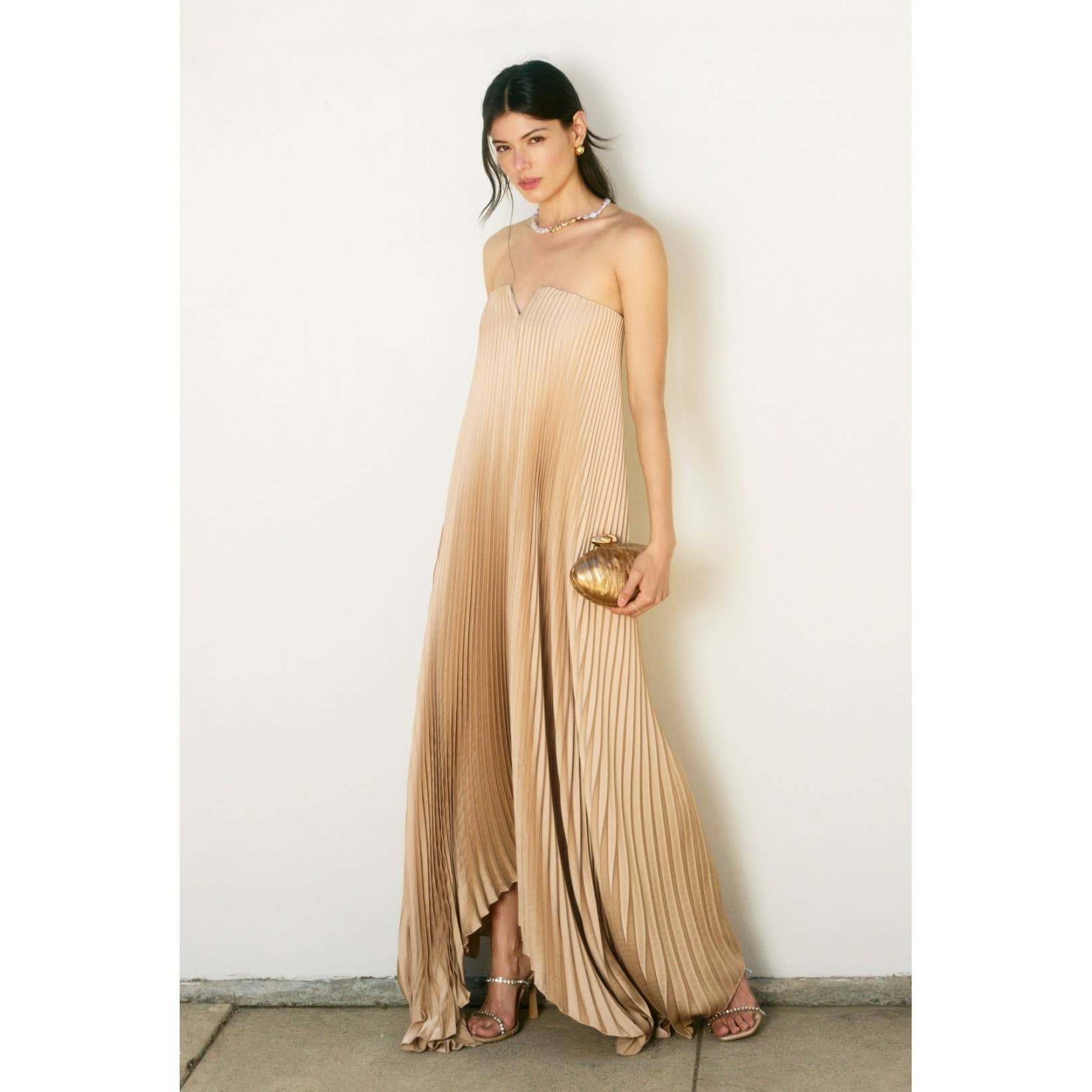Amara Maxi Dress - Oyster - SPARROW
