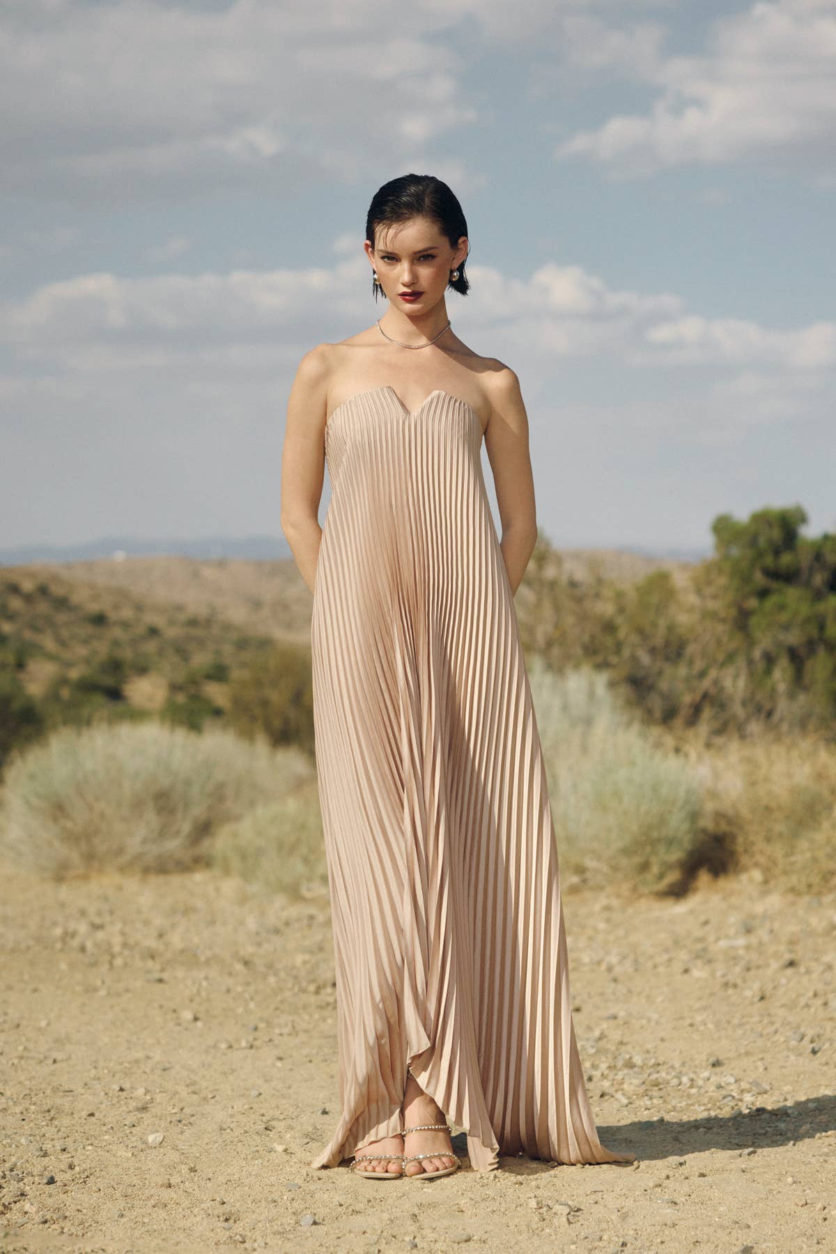 Amara Maxi Dress - Oyster - SPARROW