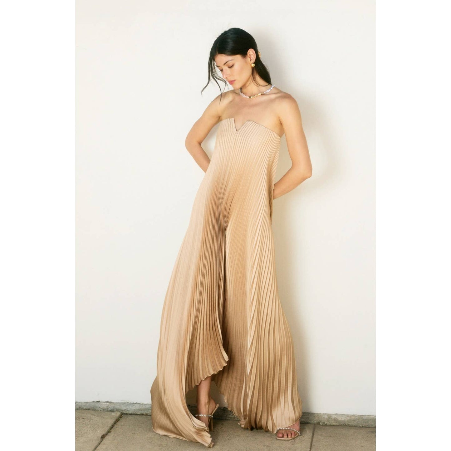 Amara Maxi Dress - Oyster - SPARROW