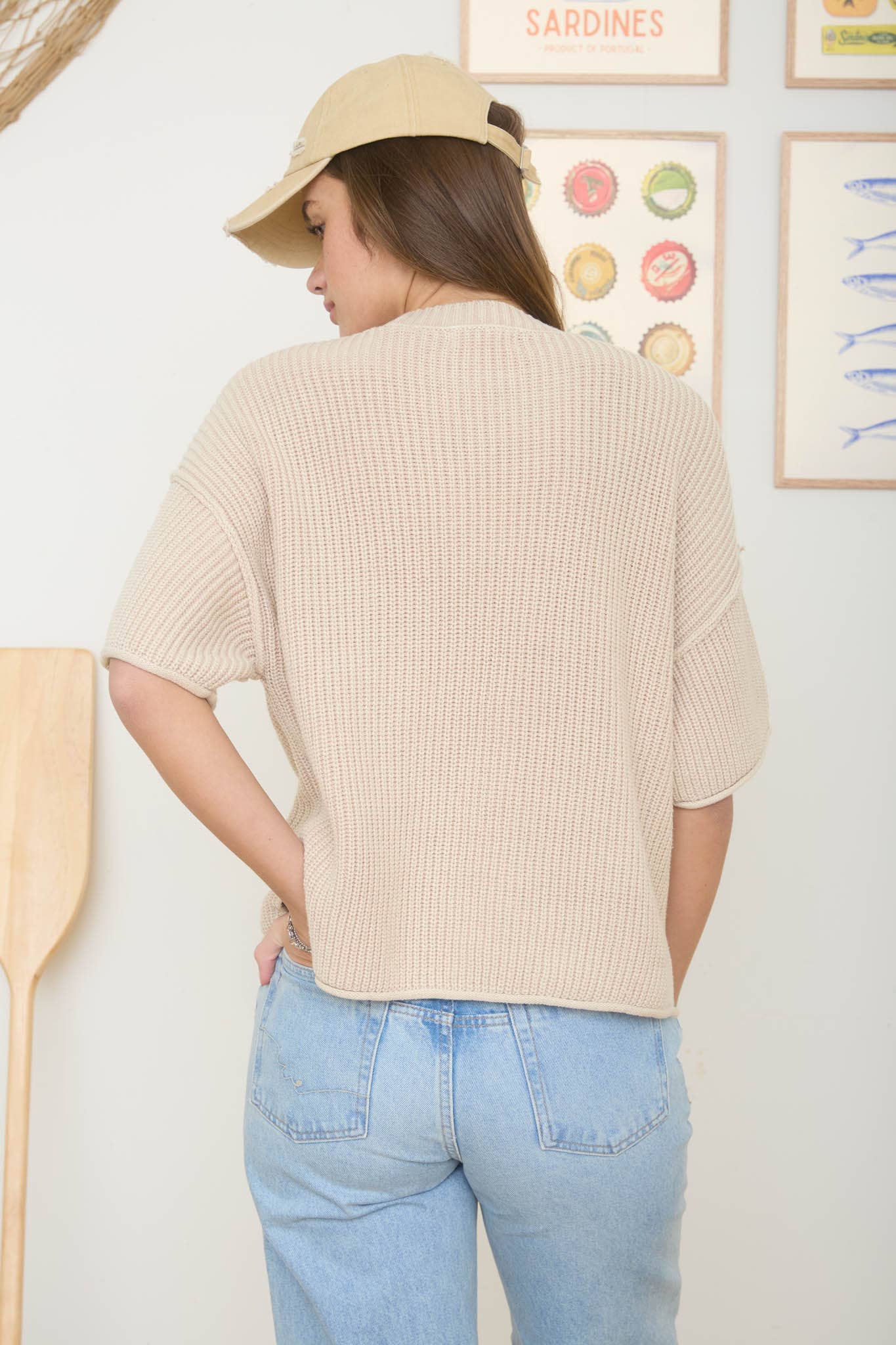 Amelia Top - Light Khaki - SPARROW