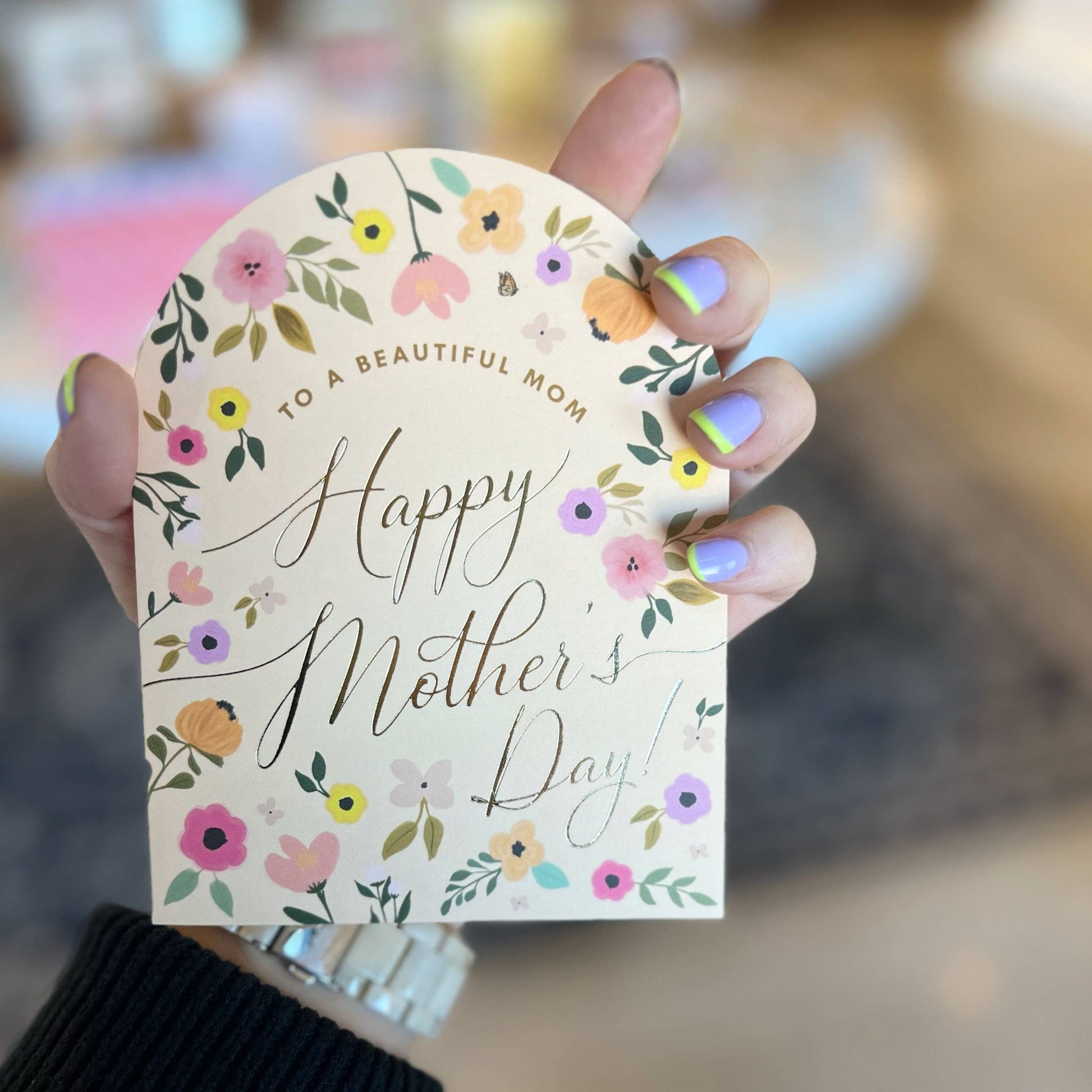 Arch Beautiful Mother's Day Floral Greeting Card - SPARROW