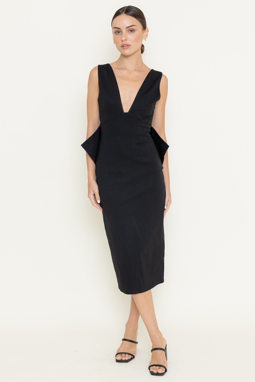 Aria Bow Midi Dress - SPARROW