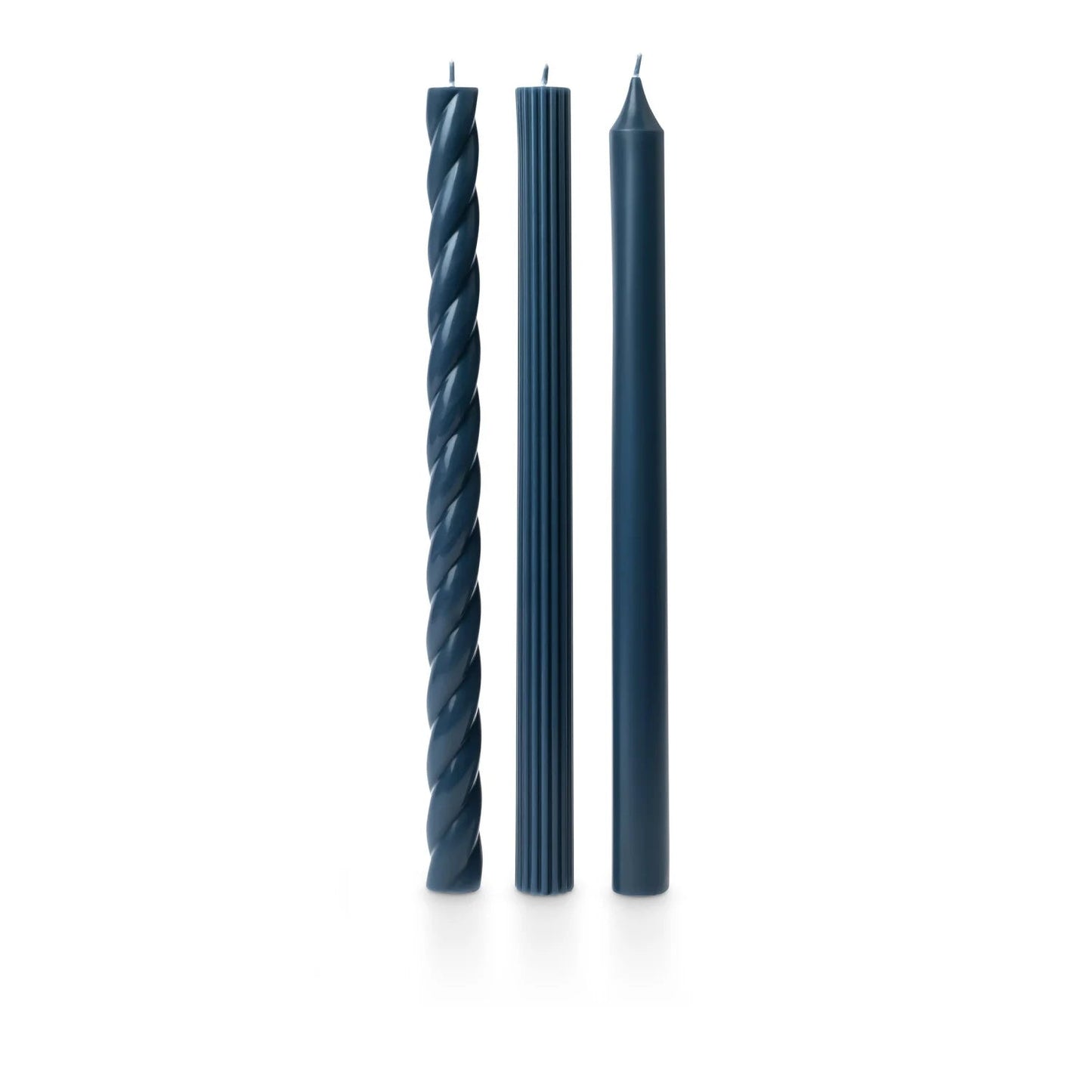 Assorted Candle Tapers 3 - Pack - Blue - SPARROW