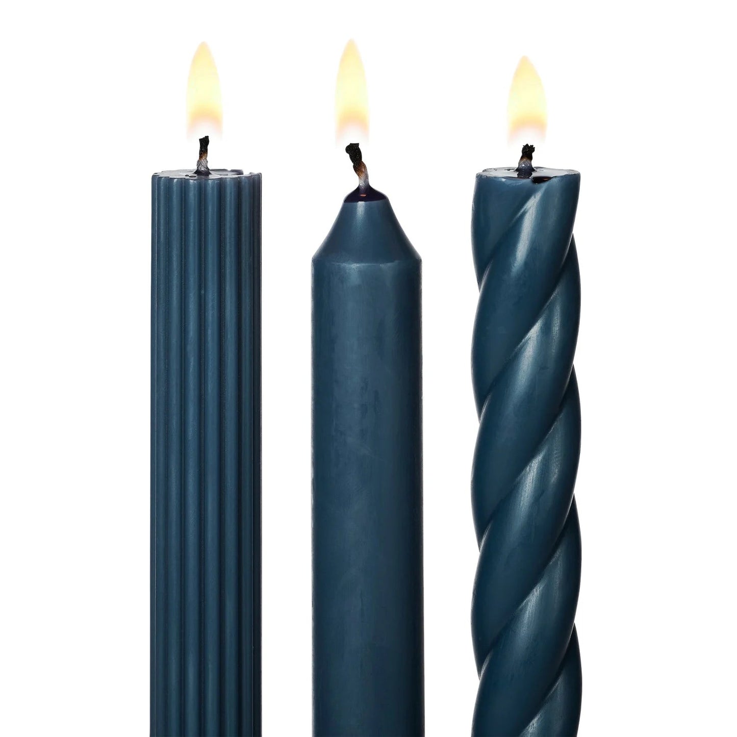 Assorted Candle Tapers 3 - Pack - Blue - SPARROW