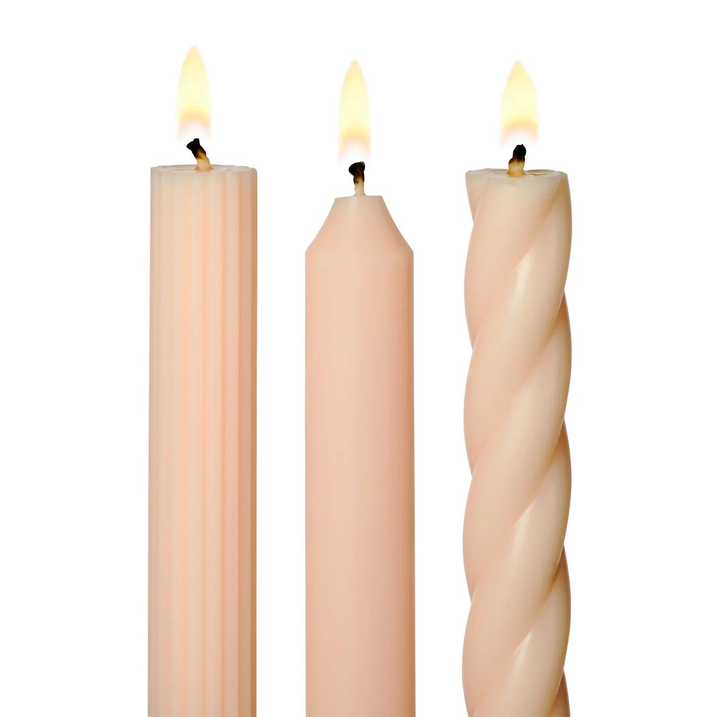 Assorted Candle Tapers 3 - Pack - Blush - SPARROW