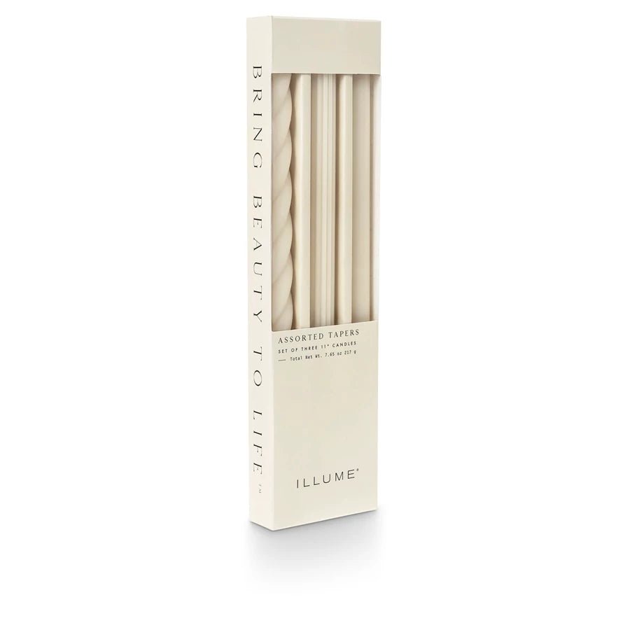 Assorted Candle Tapers 3 - Pack - Cream - SPARROW