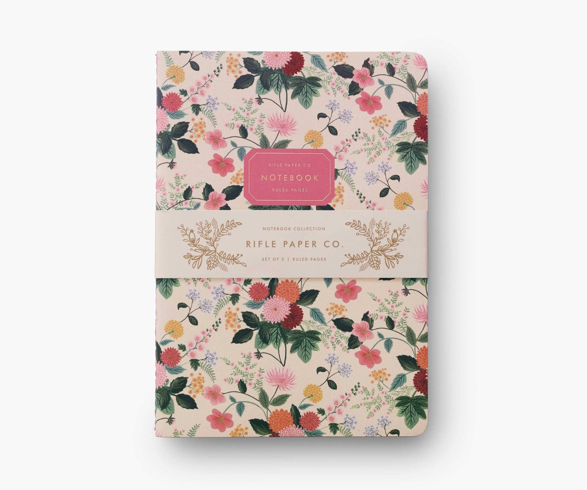 Assorted Set of 3 Dahlia Notebooks - SPARROW