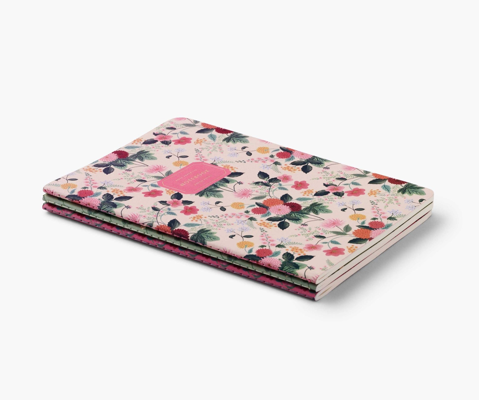 Assorted Set of 3 Dahlia Notebooks - SPARROW