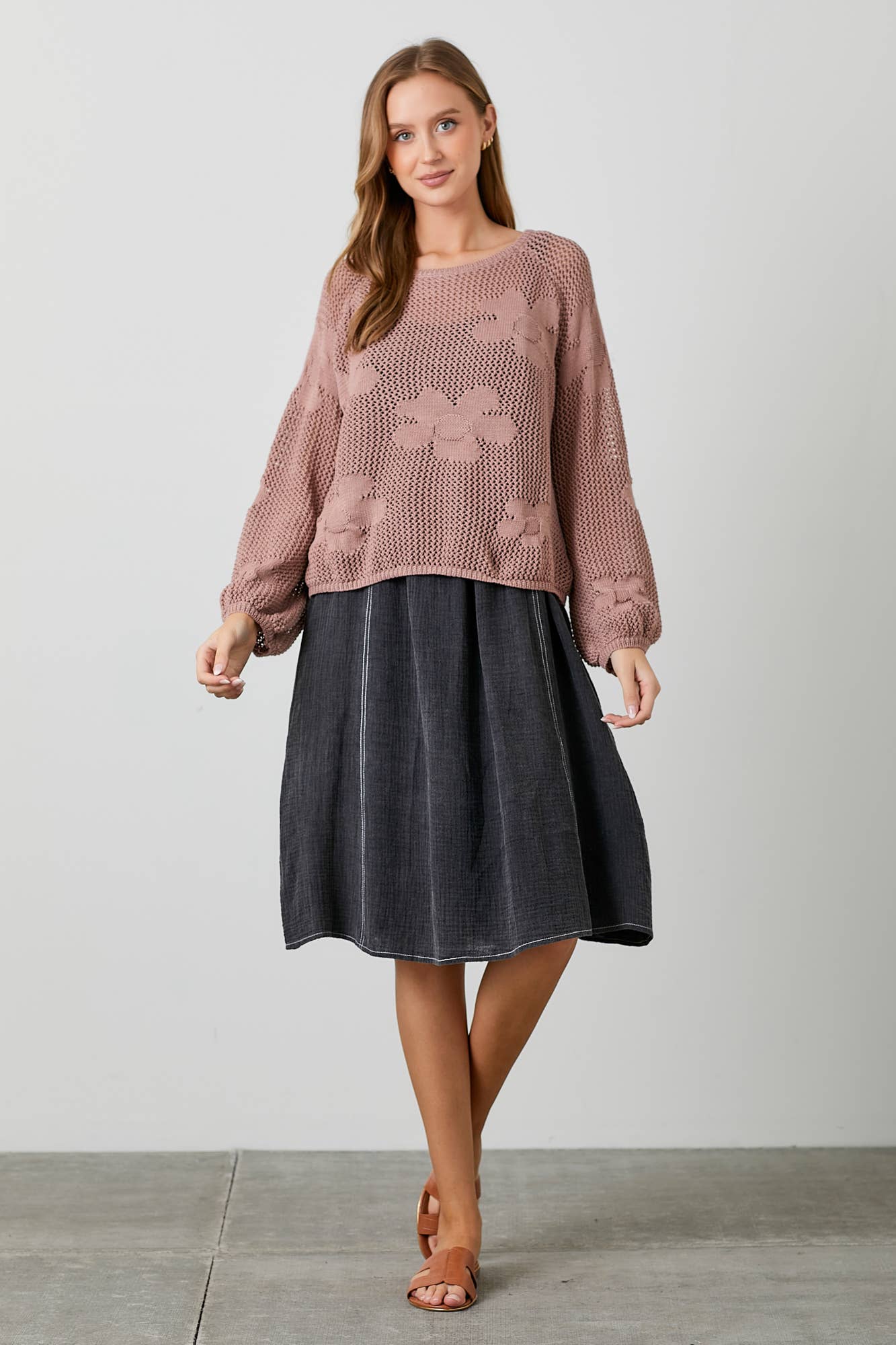 Josie Sweater - Dusty Rose