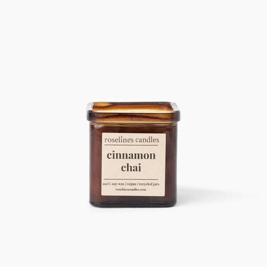 Cinnamon Chai  - 8 oz Soy Candle - Recycled Glass Jars