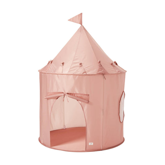 Recycled Fabric Play Tent Castle - Solid Colors: Misty Pink