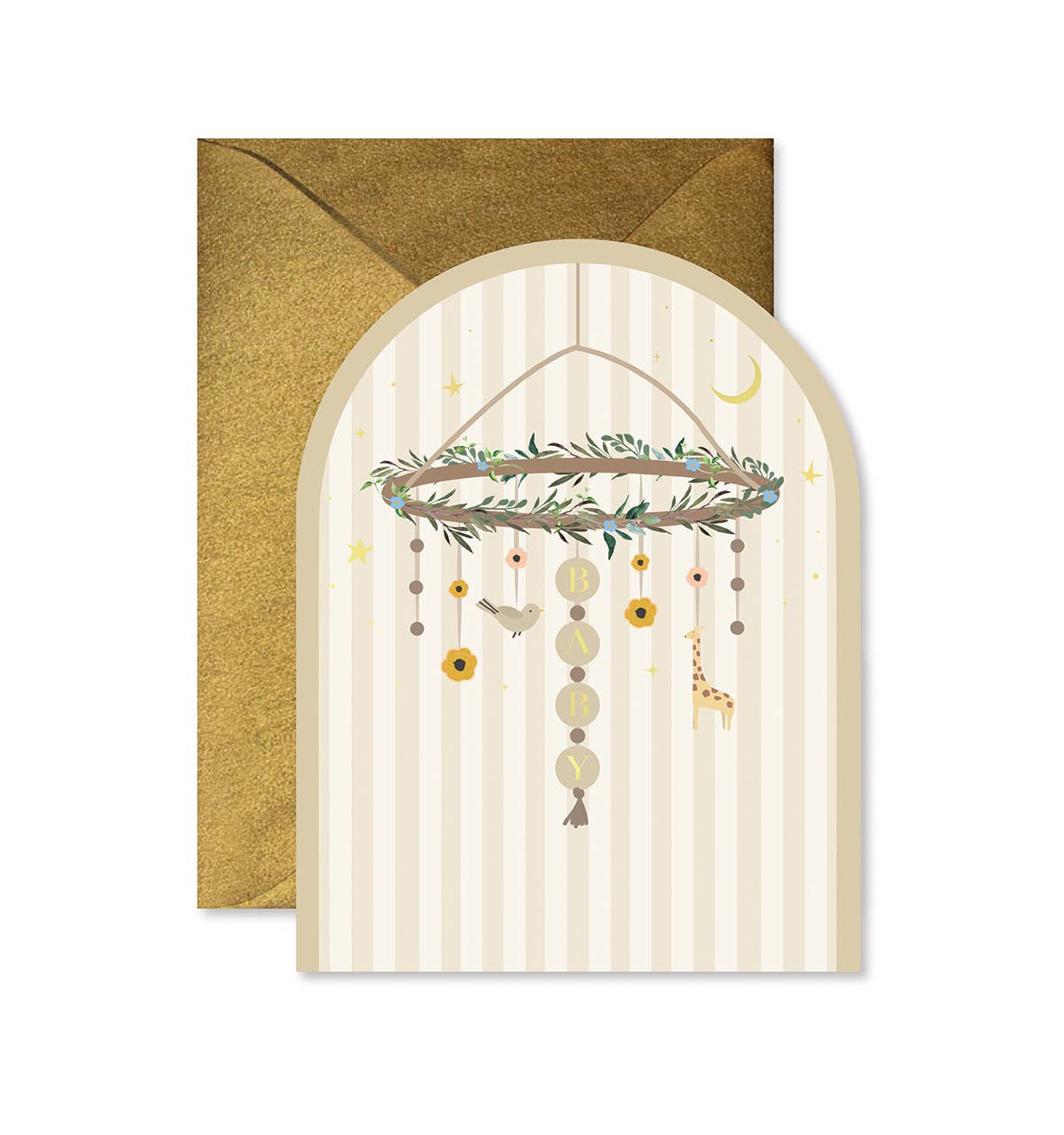 Baby Mobile Arch Greeting Card - SPARROW
