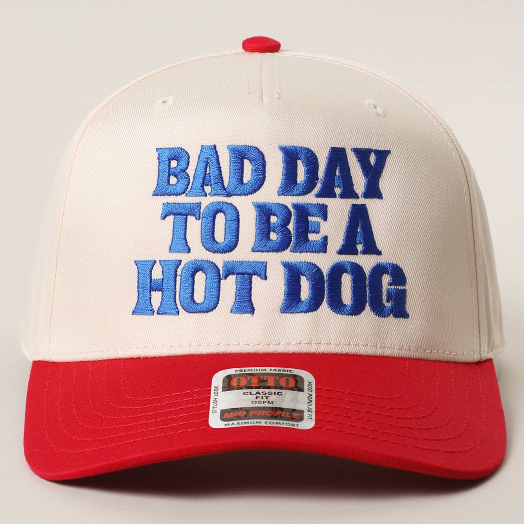 Bad Day to be a Hot Dog Hat - Red - SPARROW