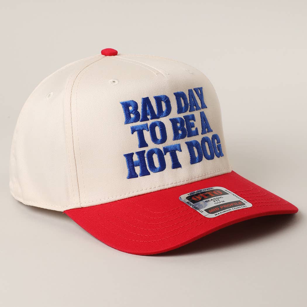 Bad Day to be a Hot Dog Hat - Red - SPARROW