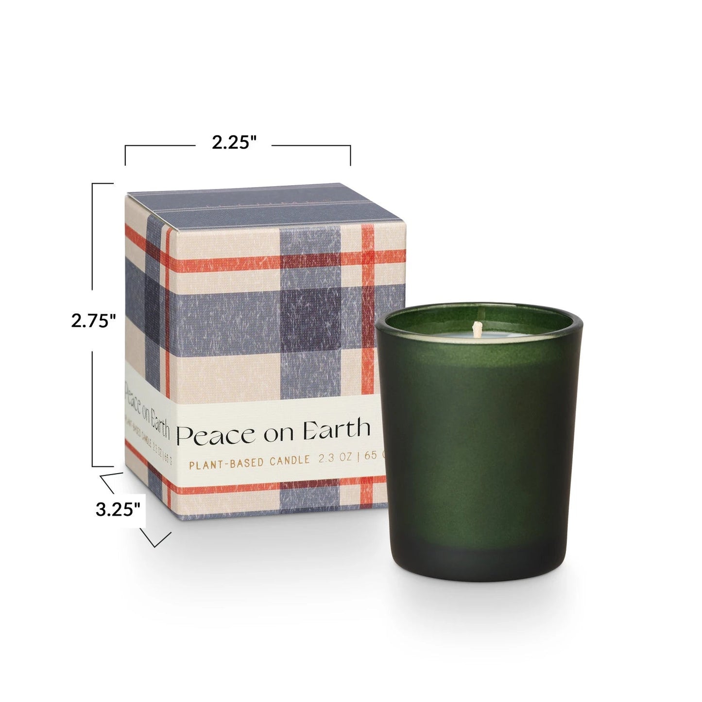 Balsam & Cedar Peace on Earth Boxed Votive Candle - SPARROW