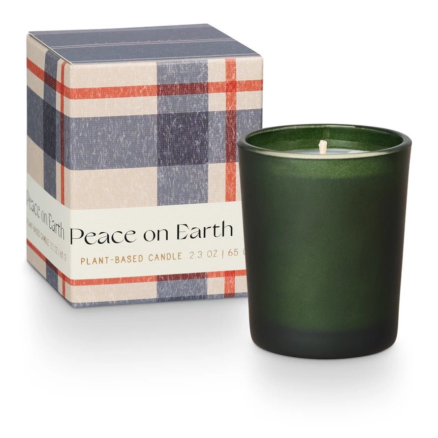 Balsam & Cedar Peace on Earth Boxed Votive Candle - SPARROW