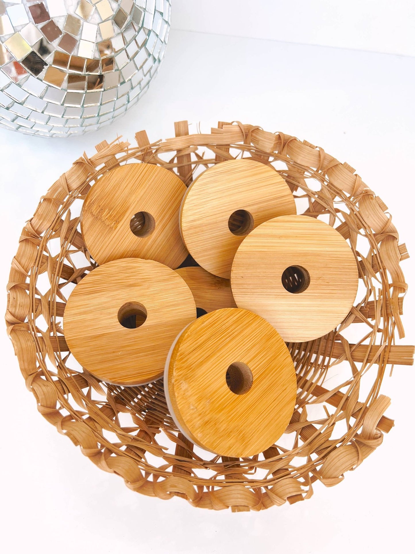 Bamboo Lid - Eco - friendly, Reusable, Cups, - SPARROW