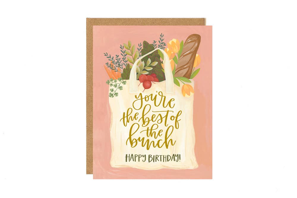 Best of the Bunch Birthday Greeting Card - SPARROW