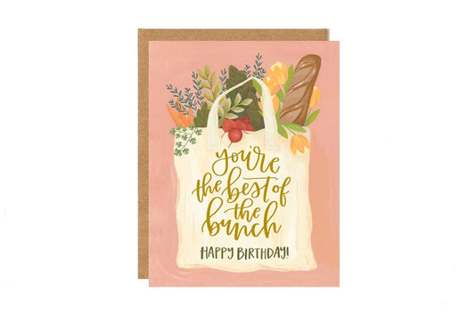 Best of the Bunch Birthday Greeting Card - SPARROW