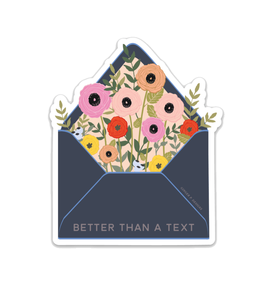 Better Than A Text Vinyl Sticker - SPARROW
